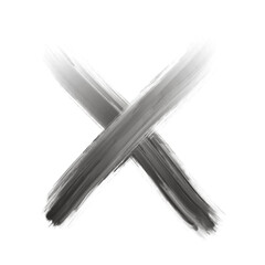 Wrong mark brush symbol icon.