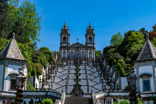 Sanctuary of Bom Jesus do Monte, UNESCO World Heritage Site, Braga, Minho, Portugal, Europe
