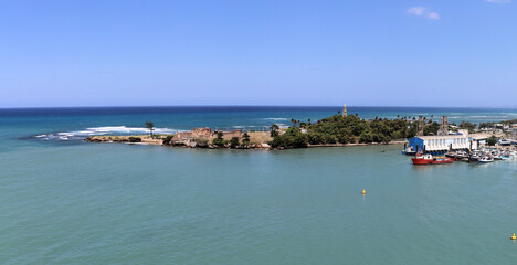 Desalinating plant in Puerto Plata harbor