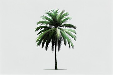 The illustration of palm tree, AI contents by Midjourney