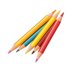 Fototapeta premium Rainbow of school supplies in vibrant colors