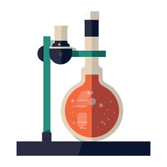 Scientist analyzing liquid in laboratory