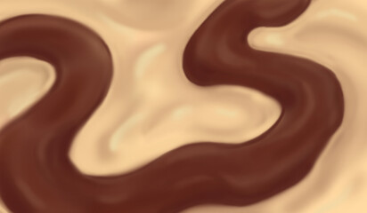 melted chocolate dripping