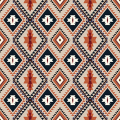 Geometric Ethnic Patterns. American, African,Western, Aztec, motif striped, and bohemian pattern styles. designed for background,wallpaper,print, carpet,wrapping,tile,salong, batik.vector illustration