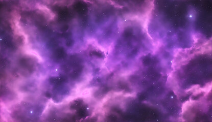 Dark purple clouds on space from Generative AI