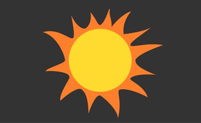abstract sun icon vector 