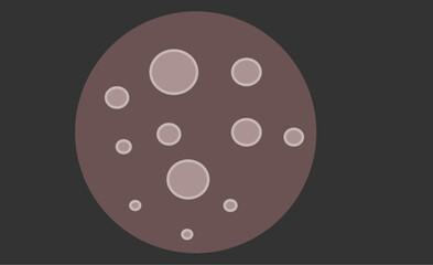 abstract vector planets in the sky