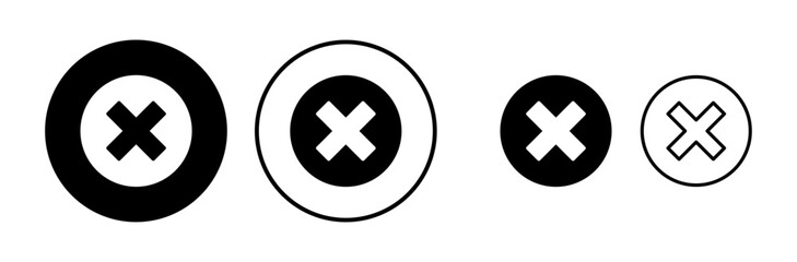 Obraz premium Close vector icon. Delete icon. remove, cancel, exit symbol.