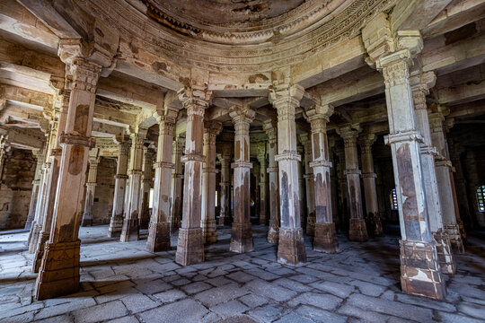 Jami Mosque, Champaner-Pavagadh Archaeological Park, UNESCO World Heritage Site, Gujarat, India, Asia