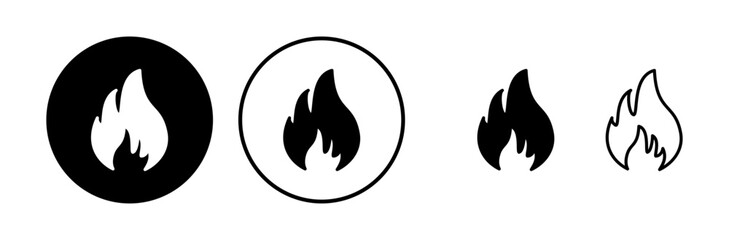 Fire icon vector. fire flame icon