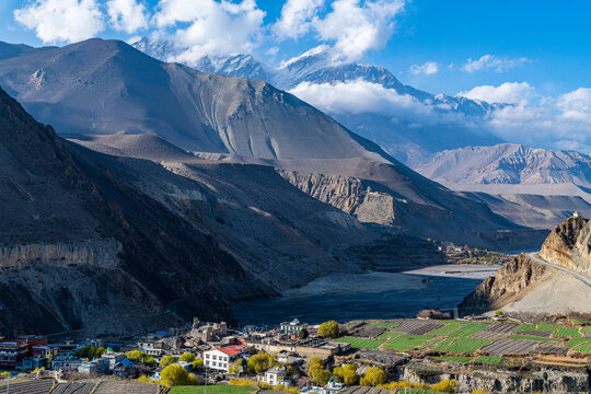 Mount Nilgiri, Jomsom, Himalayas, Nepal, Asia