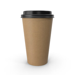 Paper Coffee Cups Mockup on transparent background