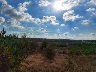 landscape with clouds