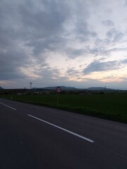 driving on a highway