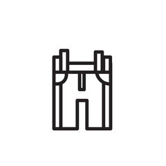 Denim Dress Fashion Outline Icon