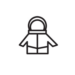 Drawing Fashion Jacket Outline Icon