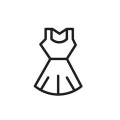 Dress Clothes Clothing Outline Icon