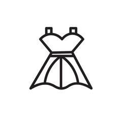 Dress Blouse Clothes Outline Icon