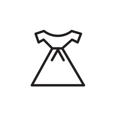 Dress Clothes Clothing Outline Icon