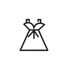 Dress Clothes Clothing Outline Icon