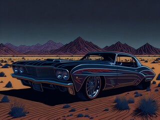 car in the mountains