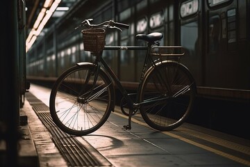 Naklejka na ściany i meble Means 'vehicle' in Japanese. Referring to any mode of transportation from bicycles to trains. Generative AI