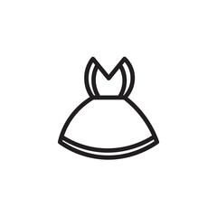 Dress Fashion Female Outline Icon