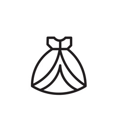 Dress Fashion Female Outline Icon
