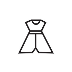 Dress Fashion Female Outline Icon