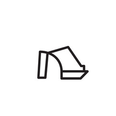 Footwear Women Shoe Outline Icon