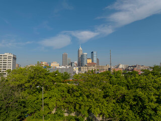 Fototapeta na wymiar : May 23 Indianapolis Skyline