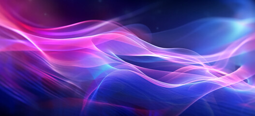 Obraz premium abstract purple and blue lighting background. Image Generative AI.