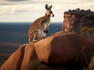 kangaroo in the wild