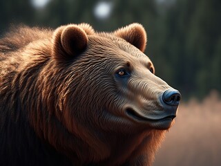 brown bear portrait