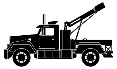 military recovery vehicle illustration 