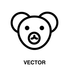Bear icon,vector illustration. bear icon illustration isolated on White background, bear icon.eps
