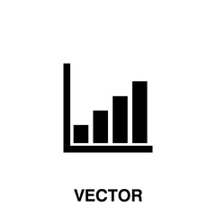 Chart icon, vector illustration. chart icon illustration isolated on white, chart icon.eps