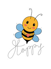 Bee Happy cute