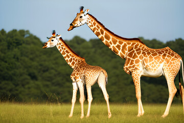 Obraz premium giraffes in the wild