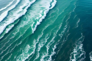 美しい波打つ海の表面のテクスチャ