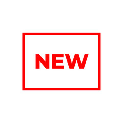 Fototapeta premium square element new symbol design template red colour file format ai and png file transparent