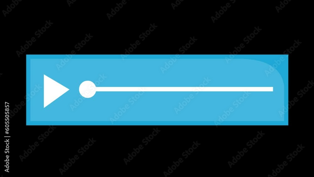 Poster video animation icon voicemail playing audio, on a transparent background with zero alpha channel
