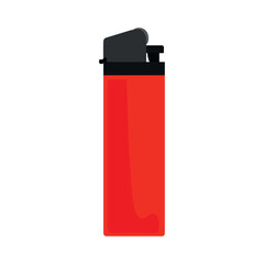 Gas lighter on white background