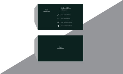 business card template layout modern and creative professional business template design for personal and marketing identity.