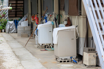 尼崎市の下町「昭和風洗濯機」