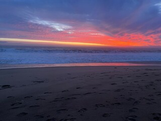 sunset on the beach