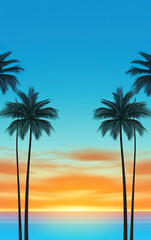 Illustration of a trendy aesthetic background. Minimalist art print background. Poster template. Realistic 3D illustration. Generative AI