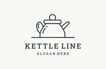 Kettle logo design icon tamplate vector