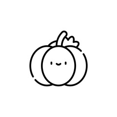 pumpkin icon with black color