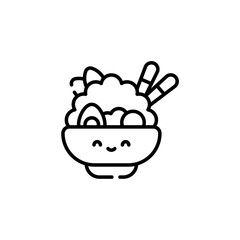 rice icon with black color